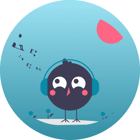 Bible with headphones - listening to Scripture